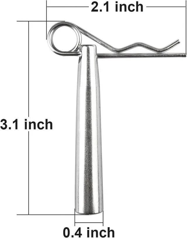 Alt view image 2 of 3 - 30 Pack F34 Truss Conical Coupler Pins with R-Clip, Replace Accessories