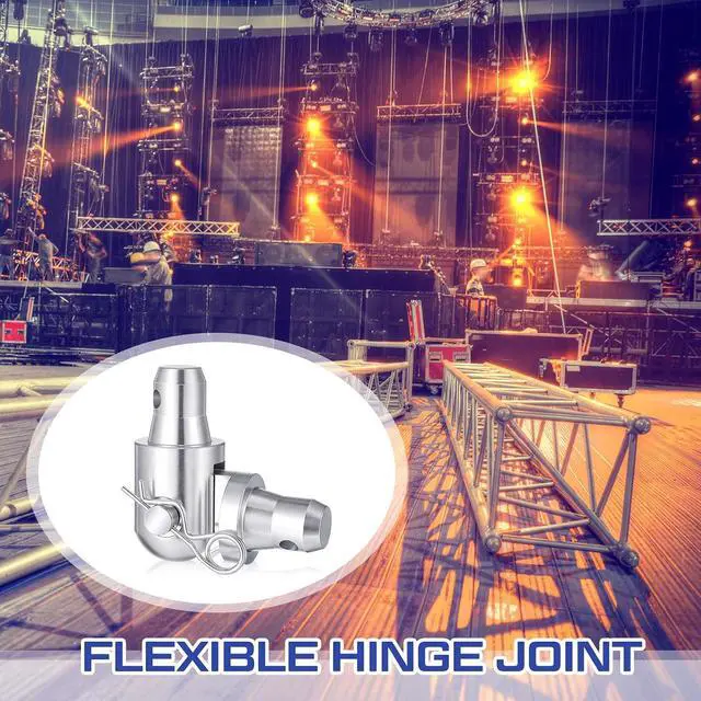 Alt view image 6 of 6 - Yaocom 2 Pack Aluminum Flexible Hinge Joint Suit Flat with Clips Pin Tri Box Truss 290mm Trussing Lighting Dj Stage Lighting Accessories