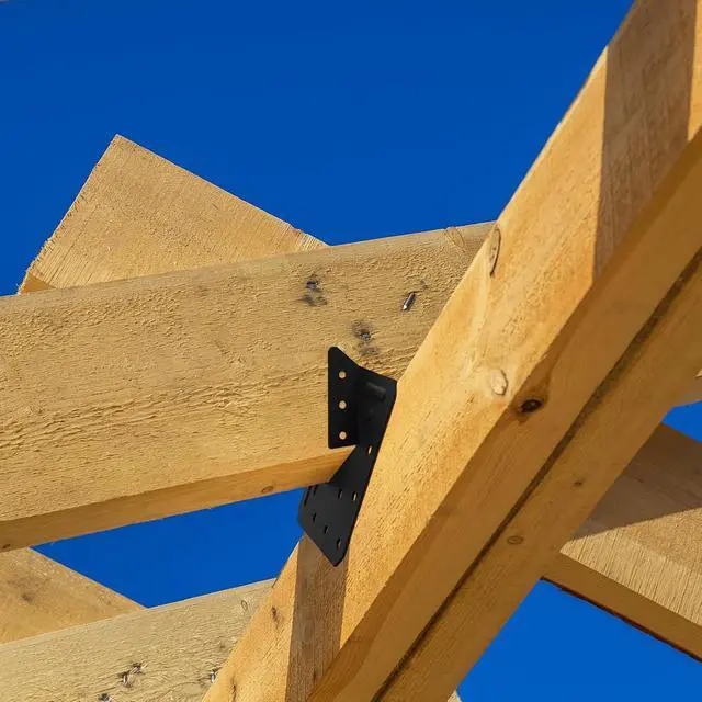 Alt view image 2 of 7 - 32 Pack Hurricane Ties for 2x4 2x6 2x8 Wood Joist Rafter Truss Connector