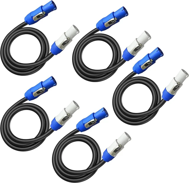 Main image of 5Pack PowerCon Power Cable 12AWG PowerCon Extension Cable-3FT