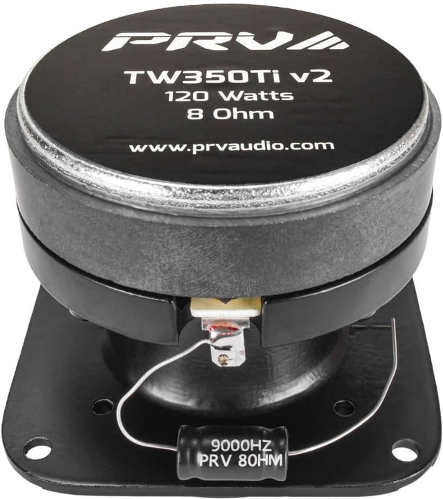 Alt view image 4 of 5 - Car Audio Tweeters TW350Ti v2 240 Watts Titanium Bullet Tweeters Pair 3 Inch PRO Audio Compact Design, 8 Ohm, High Output Easy to Mount High Frequency Speakers