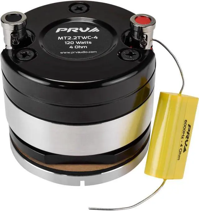 Alt view image 5 of 7 - PRV Motorcycle Bullet Tweeter 2.25" Short Horn 120 Watts 4 Ohm MT2.2TWC-4 Chrome Neodymium Magnet High SPL Competition - Flush Mount Compact Design - MOTO Series (Single)
