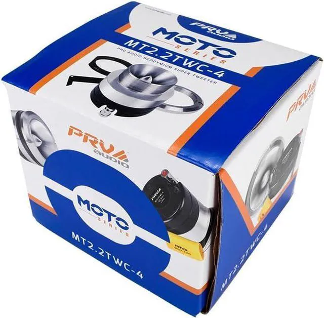 Alt view image 7 of 7 - PRV Motorcycle Bullet Tweeter 2.25" Short Horn 120 Watts 4 Ohm MT2.2TWC-4 Chrome Neodymium Magnet High SPL Competition - Flush Mount Compact Design - MOTO Series (Single)