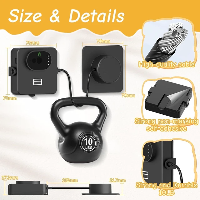 Alt view image 7 of 7 - Palm Vein Fridge Lock for Child Safety - Smart Biometric Refrigerator Lock