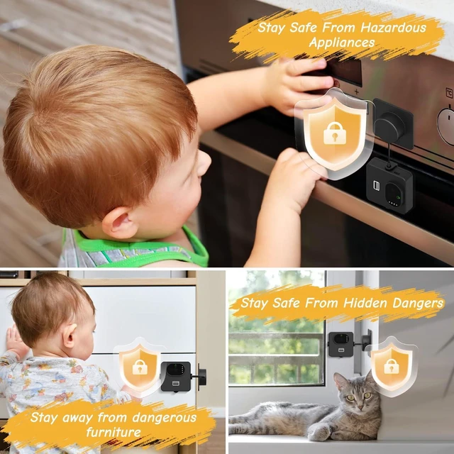 Alt view image 6 of 7 - Palm Vein Fridge Lock for Child Safety - Smart Biometric Refrigerator Lock