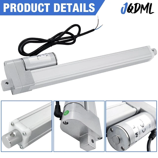 Alt view image 5 of 7 - 12V High Speed Linear Actuator 66 lbs - 4 Inch Stroke IP54 Waterproof