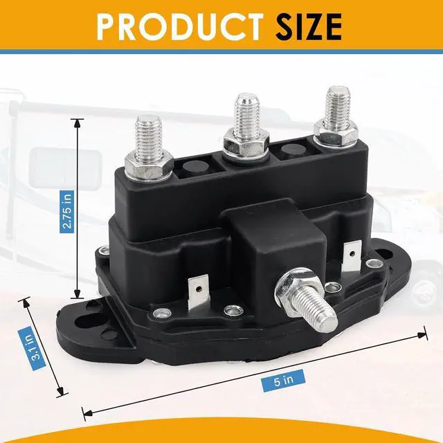 Alt view image 5 of 7 - Replacement Dual-Polarity Reversing Solenoid with Silver/Bronze Alloy Posts for Hydraulic Leveling Systems and RV Slide-Outs Replace for 118246