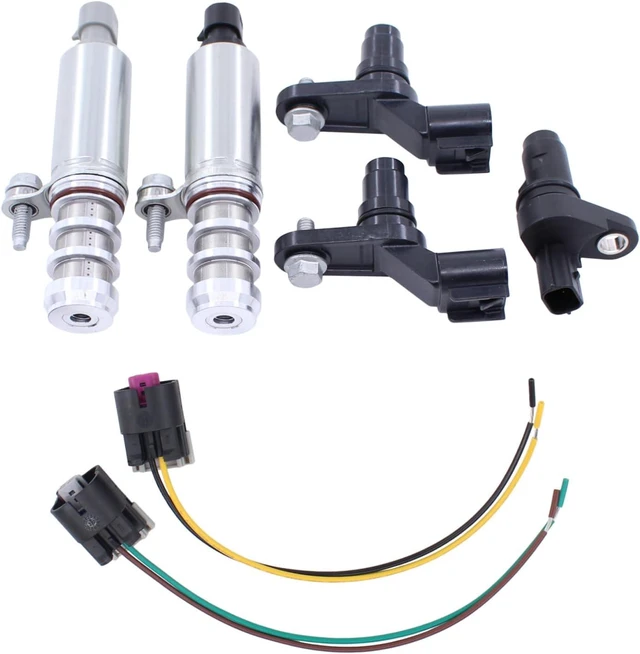Alt view image 2 of 7 - VVT Intake Exhaust Camshaft Position Actuator Solenoid & Wire Connector Kit