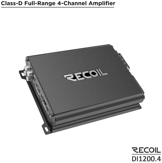 Alt view image 2 of 7 - DI1200-4 Full-Range Class-D 4-Channel Car Audio Amplifier 2400 Watt