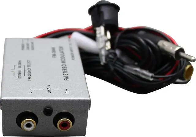 Alt view image 2 of 4 - Factory Audio Stereo Aux RCA Audio Input Adapter Wired FM Modulator Free RCA Cable