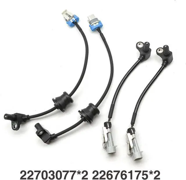 Alt view image 3 of 6 - 4pcs Front Rear ABS Wheel Speed Sensors for Chevy Equinox 2005-2006