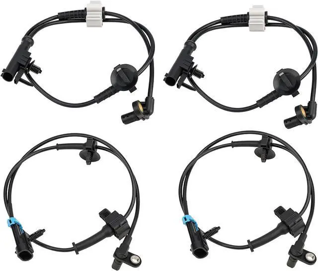 Main image of Set of 4 ABS Wheel Speed Sensors for GMC Yukon XL 1500, Chevy Tahoe, Suburban, Avalanche, Cadillac Escalade 2007-2014, Front & Rear, Left & Right, Replaces 15229012, 15121067, ALS1464