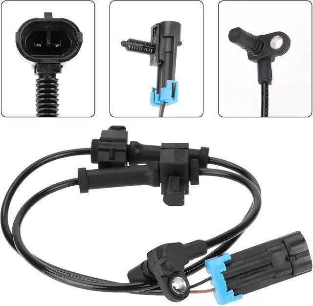 Alt view image 5 of 6 - 2 Pair ABS Sensors Front Rear 20938121 15229012 Compatible with Chevrolet Silverado 1500(2007-2013),GMC Sierra 1500(2007-2013) Wheel Speed Sensor ALS1757 ALS1465