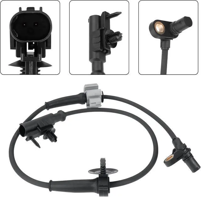 Alt view image 6 of 6 - 2 Pair ABS Sensors Front Rear 20938121 15229012 Compatible with Chevrolet Silverado 1500(2007-2013),GMC Sierra 1500(2007-2013) Wheel Speed Sensor ALS1757 ALS1465