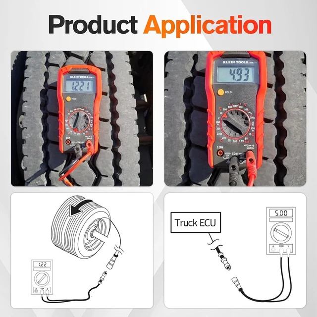 Alt view image 2 of 7 - ABS Diagnostic Multimeter Cable Adapter Trailer Diagnostic Tool