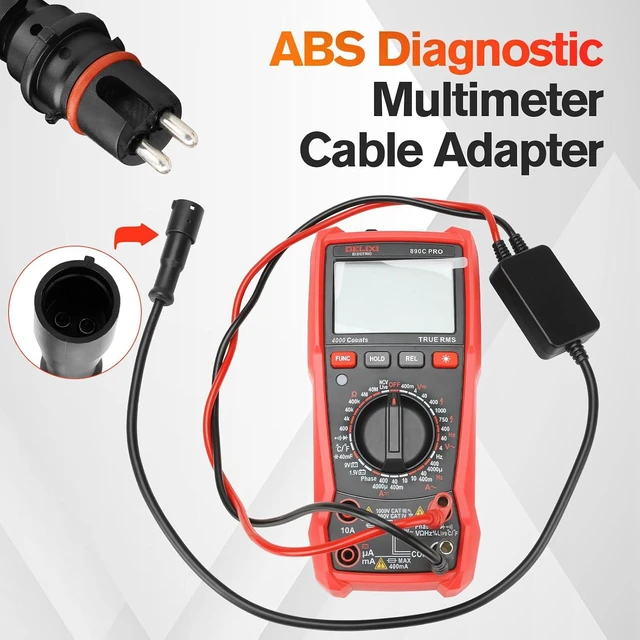 Alt view image 3 of 7 - ABS Diagnostic Multimeter Cable Adapter Trailer Diagnostic Tool