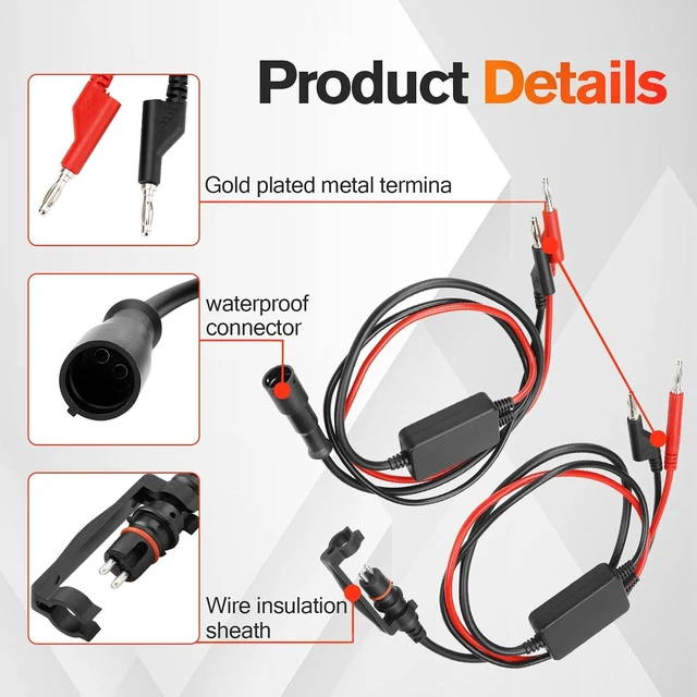 Alt view image 6 of 7 - ABS Diagnostic Multimeter Cable Adapter Trailer Diagnostic Tool