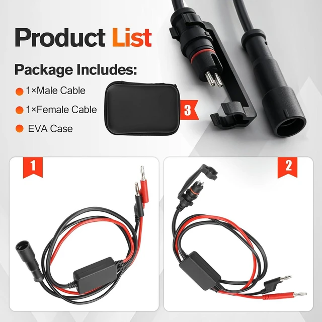 Alt view image 7 of 7 - ABS Diagnostic Multimeter Cable Adapter Trailer Diagnostic Tool