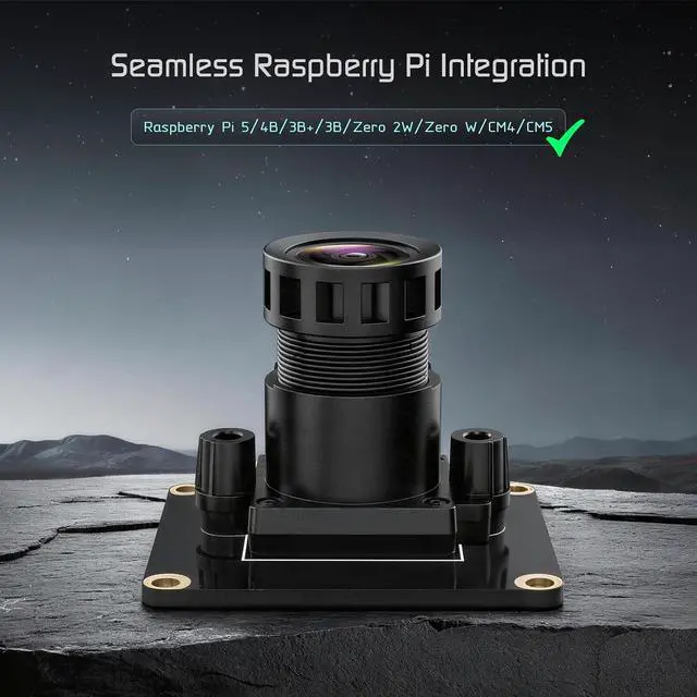 Alt view image 4 of 7 - 5MP Camera Module for Raspberry Pi Genuine STARVIS IMX335 Sensor, 2592x1944@30FPS, 99° Wide Angle FOV, IR Filter, MIPI CSI-2 for Pi 5/4B/3B+/Zero/CM4/CM5