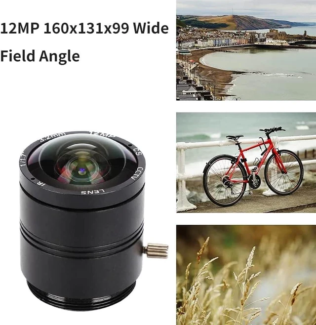 Alt view image 2 of 7 - 3.2mm 12MP F1.2 HD CCTV Lens, 3.2mm 12MP F1.2 Professional CS Mount Camera Fixed Length Lens for CCTV Camera Lens