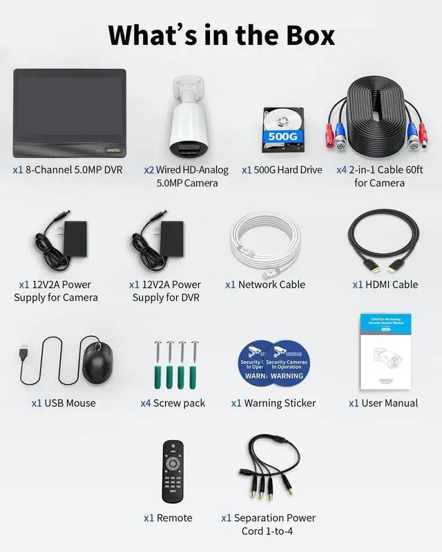 Alt view image 6 of 7 - Outdoor Wired Security Camera System,CCTV Cameras Outside