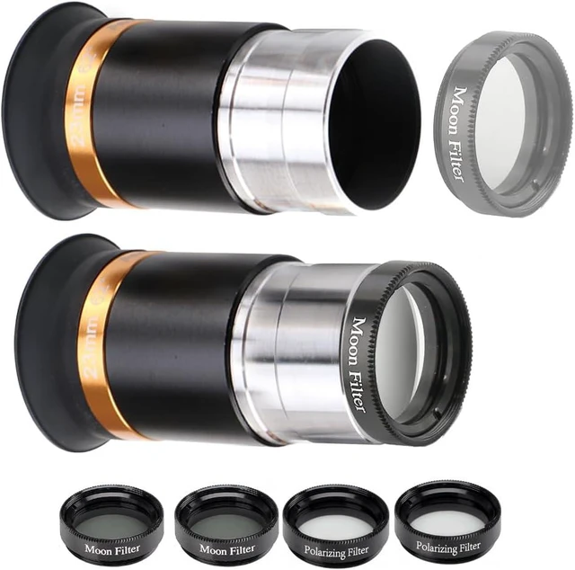Alt view image 3 of 7 - 62° Aspheric Eyepiece Set, 1.25-Inch, 5X Barlow & Filters
