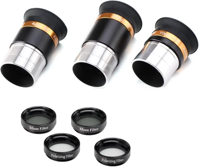 Alt view image 7 of 7 - 62° Aspheric Eyepiece Set, 1.25-Inch, 5X Barlow & Filters