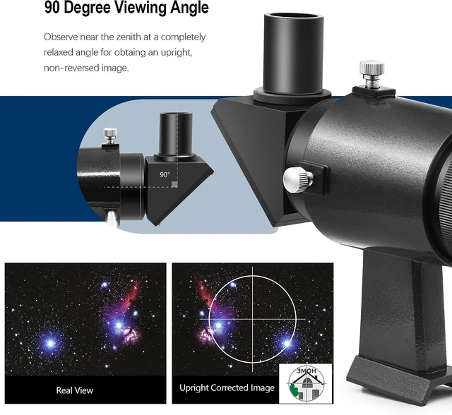 Alt view image 4 of 7 - Finder Scope, Right Angle Optical Finderscope for Telescope 9x50