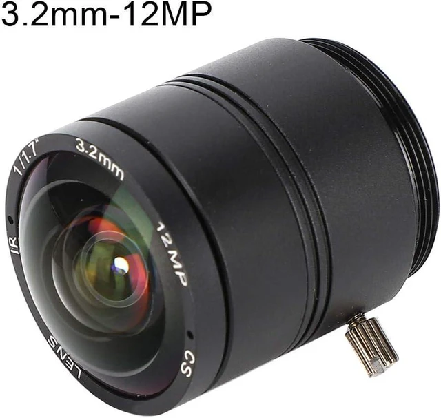 Alt view image 7 of 7 - 3.2mm 12MP F1.2 HD CCTV Lens, 3.2mm 12MP F1.2 Professional CS Mount Camera Fixed Length Lens for CCTV Camera Lens