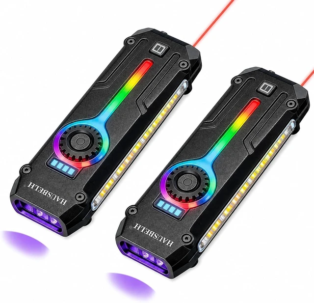 Main image of 2PCS Flat EDC Rechargeable Tactical Flashlight UV Magnetic small Work light