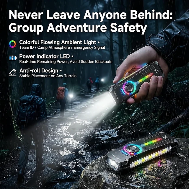 Alt view image 7 of 7 - 2PCS Flat EDC Rechargeable Tactical Flashlight UV Magnetic small Work light
