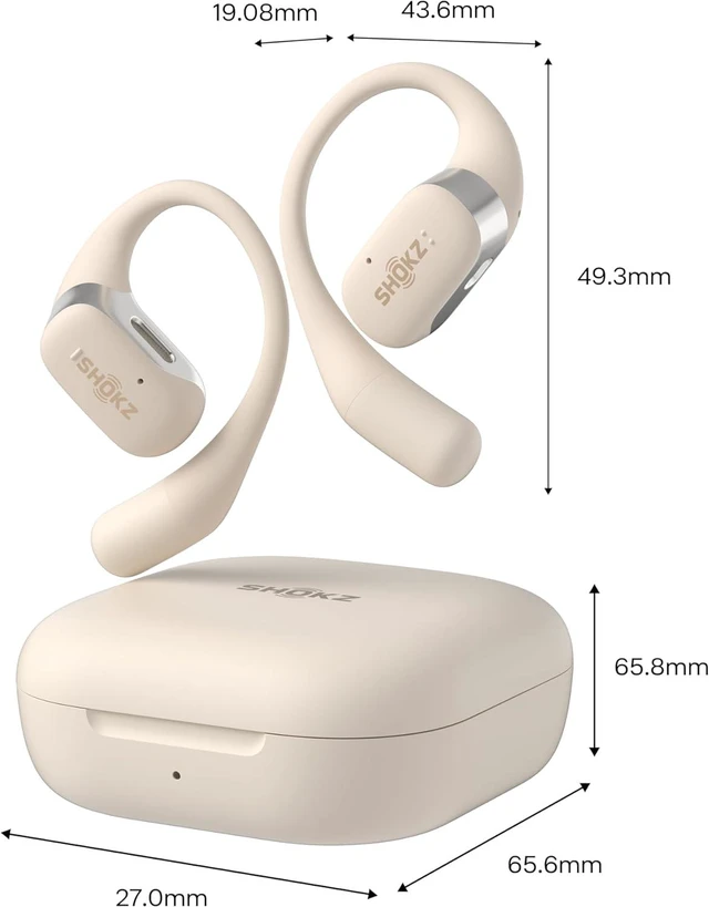 Alt view image 2 of 7 - OpenFit Open-Ear Earhook Bluetooth Earbuds, Black,28H Playtime
