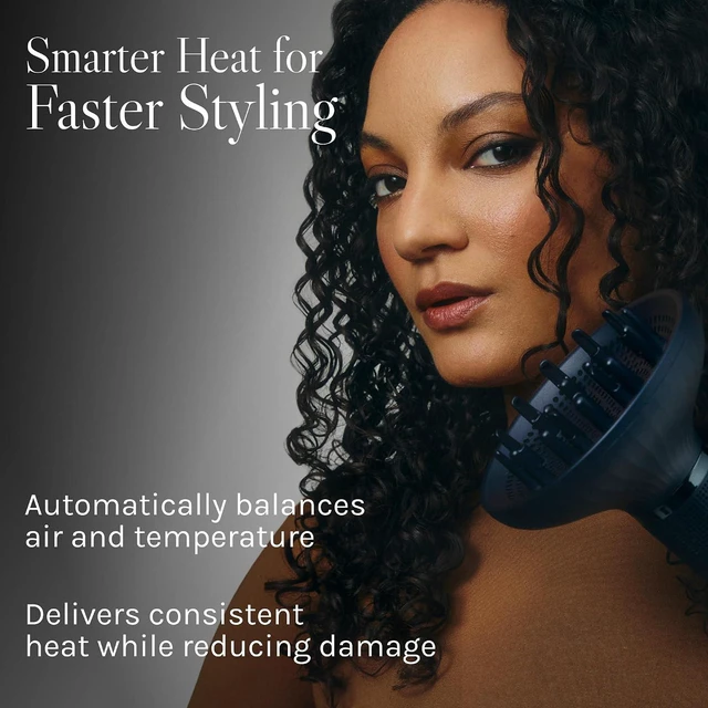 Alt view image 5 of 7 - SMART-X Hair Dryer with Diffuser, High-Efficiency Blow Dryer