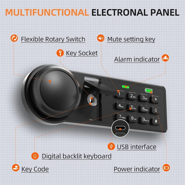 Alt view image 5 of 7 - 45-Keys Key Lock Box Wall Mount with Advanced Anti-Theft Key Slot