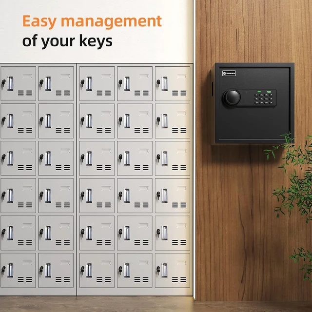 Alt view image 7 of 7 - 45-Keys Key Lock Box Wall Mount with Advanced Anti-Theft Key Slot