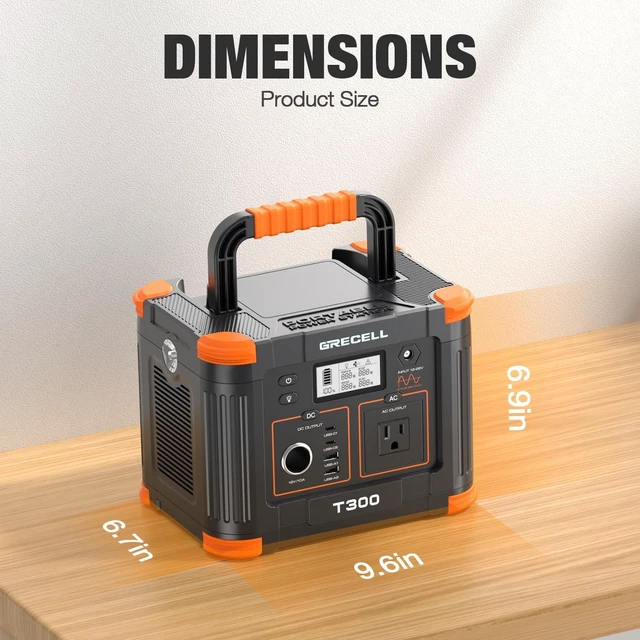 Alt view image 2 of 7 - Portable Power Station 330W, 230.88Wh Lithium Battery