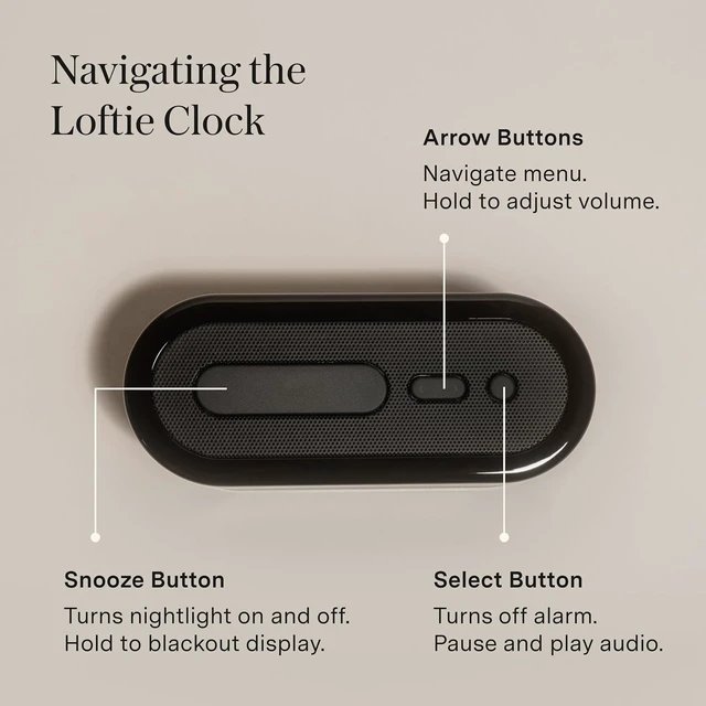 Alt view image 4 of 7 - Alarm Clock with Sound Machine Smart Alarm Clock with Night Light, White Noise, Bluetooth Speaker, 100+ Sounds Included Free, No Subscription Required, Blackout Mode- Black