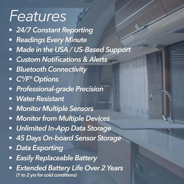 Alt view image 7 of 7 - HT.w Temperature & Humidity Sensor, Water Resistant, Bluetooth