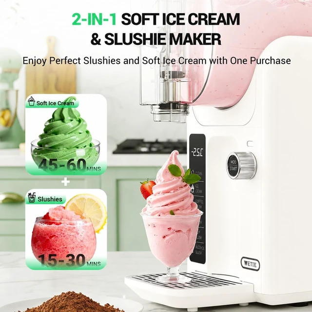 Alt view image 2 of 7 - 82oz Slushy Machine for Home with Adjustable Temperature