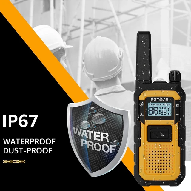 Alt view image 2 of 7 - RB48 Military-Standard & IP67 Waterproof Walkie Talkies Long Range