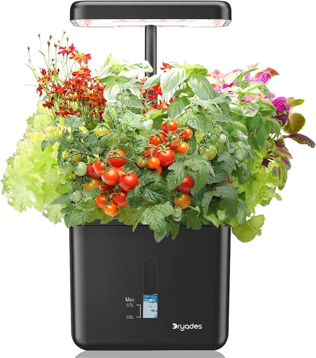 Main image of Indoor Garden Growing Systems Self-Watering Plant Pot Smart Gardening System with 17 Watts LED Grow Light Auto Timer Gardening Plant Gifts for Mom Plant Pot for vegetables herbs(No Seeds&Soil)