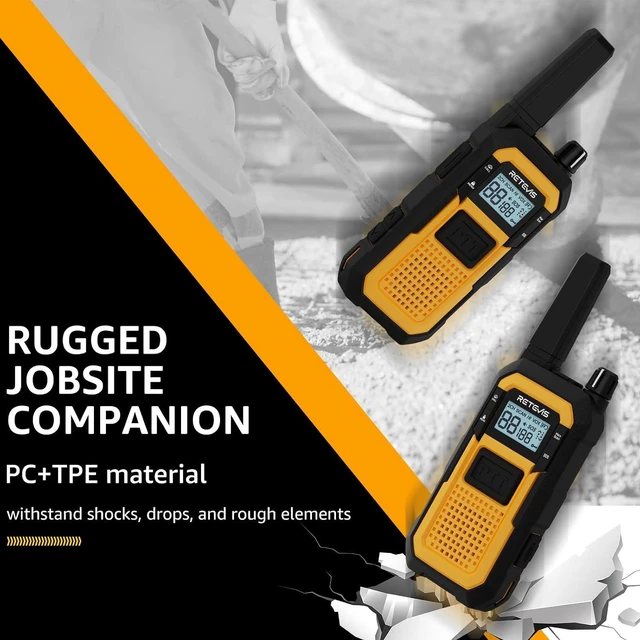 Alt view image 3 of 7 - RB48 Military-Standard & IP67 Waterproof Walkie Talkies Long Range