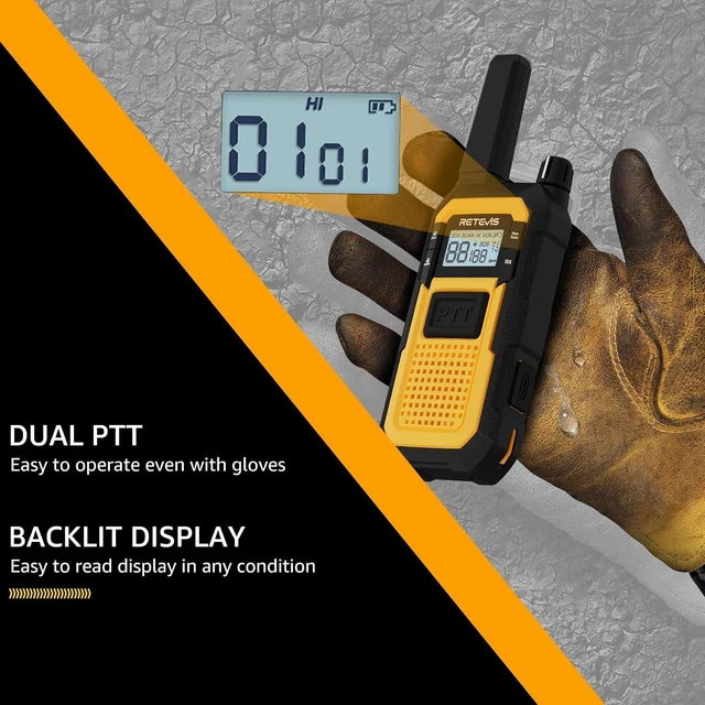 Alt view image 6 of 7 - RB48 Military-Standard & IP67 Waterproof Walkie Talkies Long Range