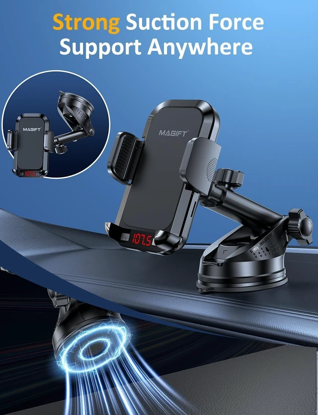 Alt view image 7 of 7 - 3-in-1 Bluetooth FM Transmitter Car Adapter with PD 48W Fast Charging