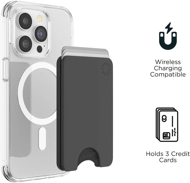 Alt view image 3 of 6 - Phone Wallet for MagSafe, No Grip, Black