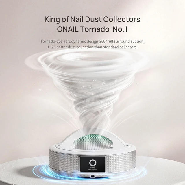 Alt view image 2 of 7 - Professional Nail Dust Collector Vacuum for Acrylic & Gel Nails, Reusable Filter & 30 Disposable Filters, Low Noise
