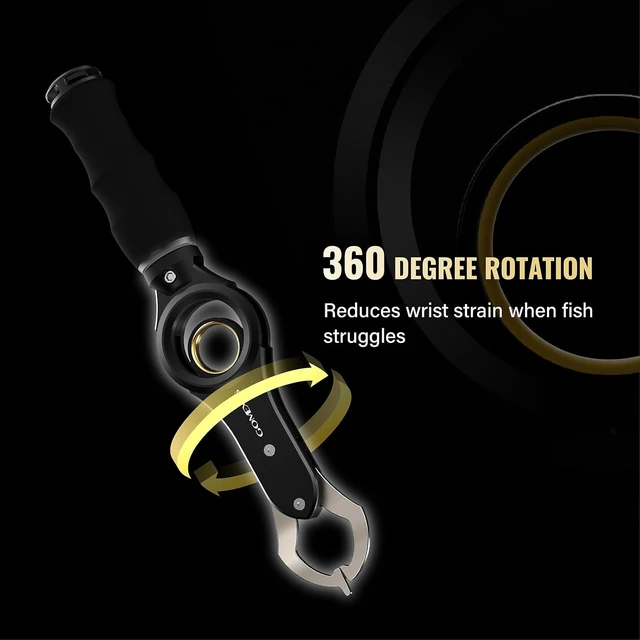 Alt view image 6 of 6 - Fish Lip Gripper with Scale, Max 40lbs, for Safe Handling & Easy Hook Removal
