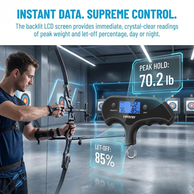 Alt view image 4 of 7 - Archery Compound Bow Scale, Max 110lb / 50kg