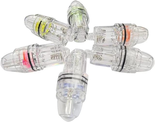 Alt view image 3 of 3 - 4.3" Underwater Flashing Strobe Fishing Light, 2,100ft Water-Triggered Fish Attractor, Green, 6-Pack
