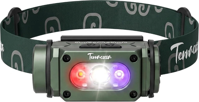Main image of 740 Lumen LED Headlamp with UV & Red Light for Fishing, Hunting & Camping